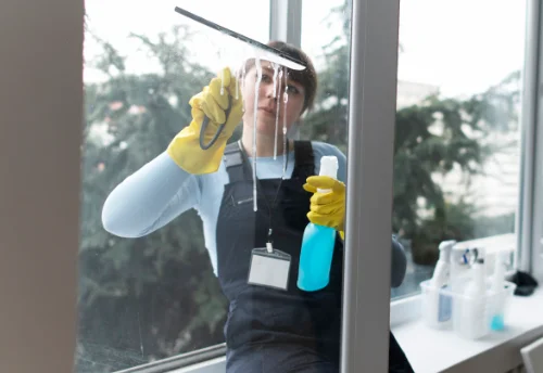 Nettoyage de vitres intérieures et extérieures à Couville